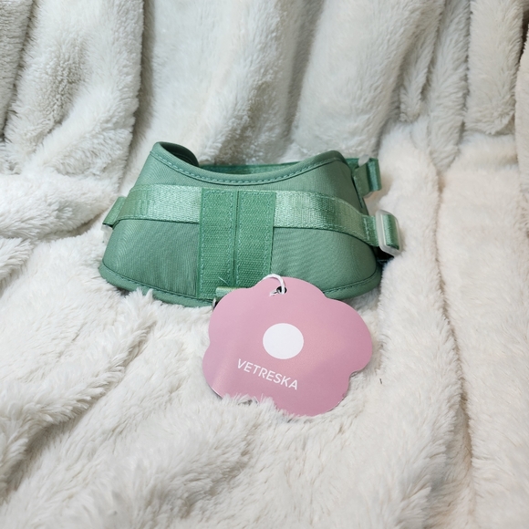 Vetreska Flower Pet Harness ,Collar, and Bag Pack Pink & Green - Picture 13 of 17